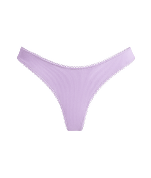 AiraModal™ Basic Ribbed Lavender Thong