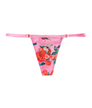 Blooming Rose Butterfly Thong