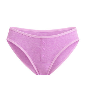 Heathered Lavender Cotton Briefs