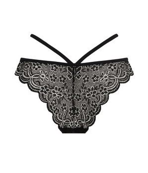 Strappy Metallic Lace Cheeky